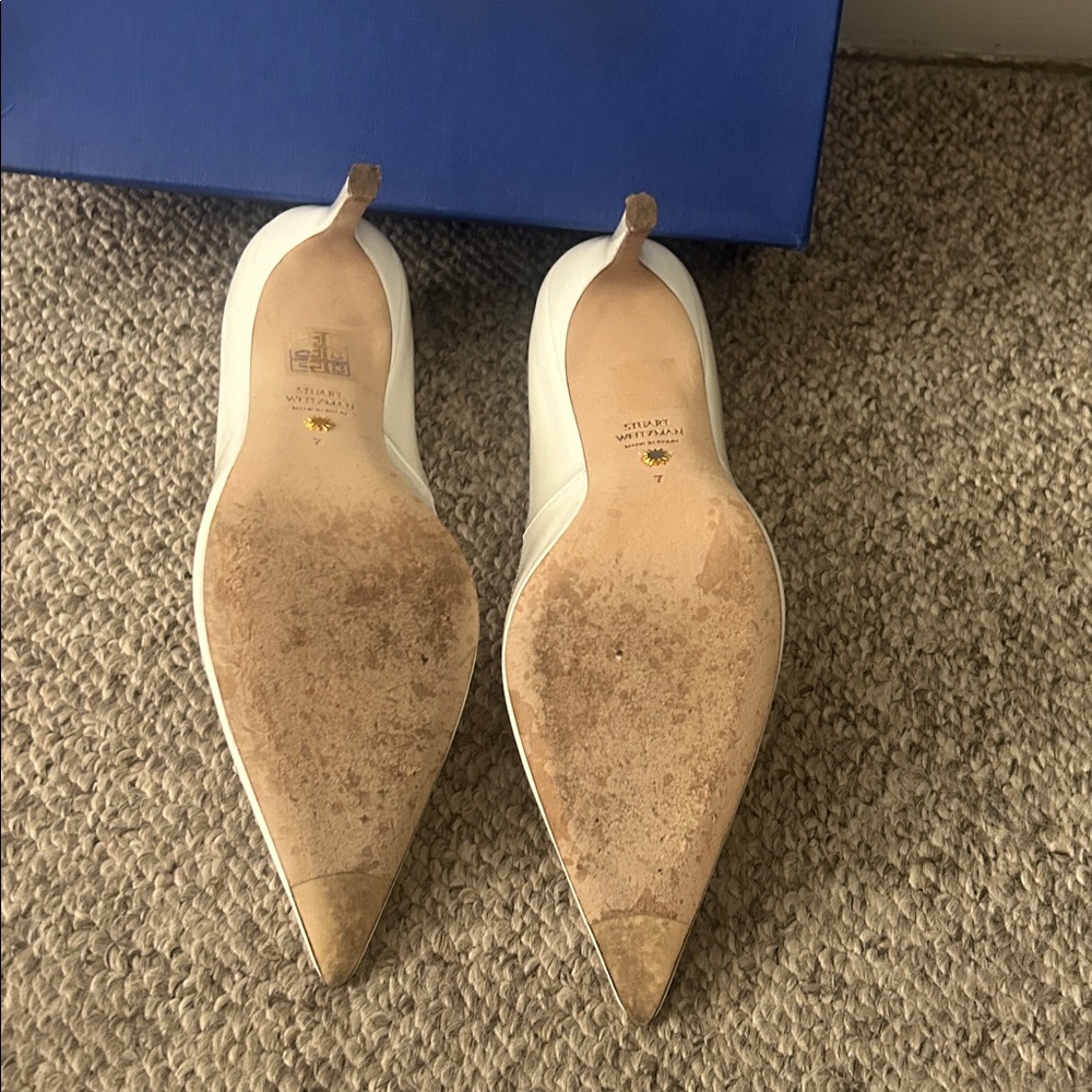 Stuart Weitzman 100 Scalloped patent heels size 7 - Picture 3 of 7